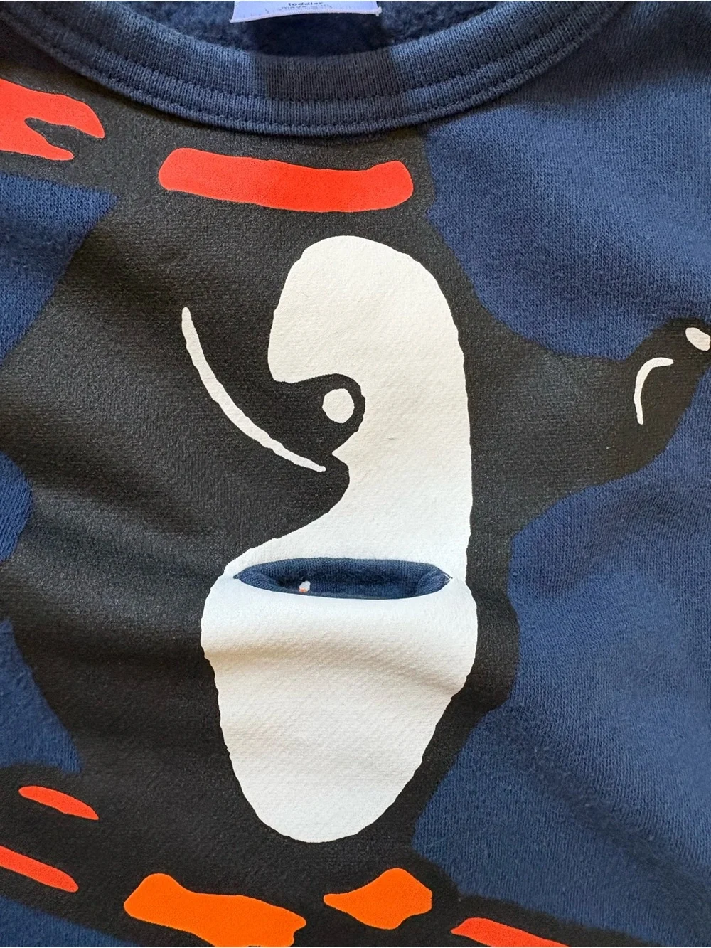 GAP Navy Blue Kids Penguin Ski Graphic Sweatshirt